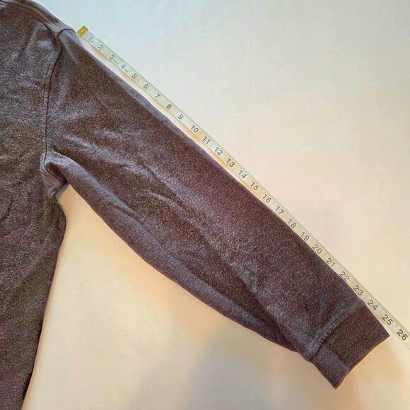 Van Heusen Men’s 1/4 Zip Long Sleeve Pullover, Mens LG, Dark Brown Heather - Picture 7 of 10